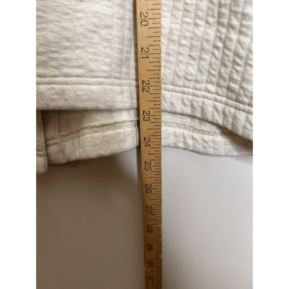 Pure Jill Jacket Women's Oatmeal Cotton Quilted Travel Career Preppy Size Large - Picture 8 of 10